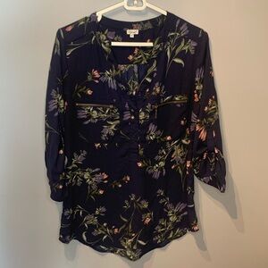 Kismet Navy Floral Top